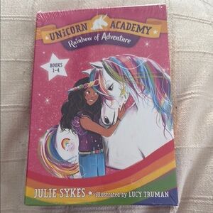 Chronicle Books Unicorn Academy Rainbow Adventure Set - Pink and White